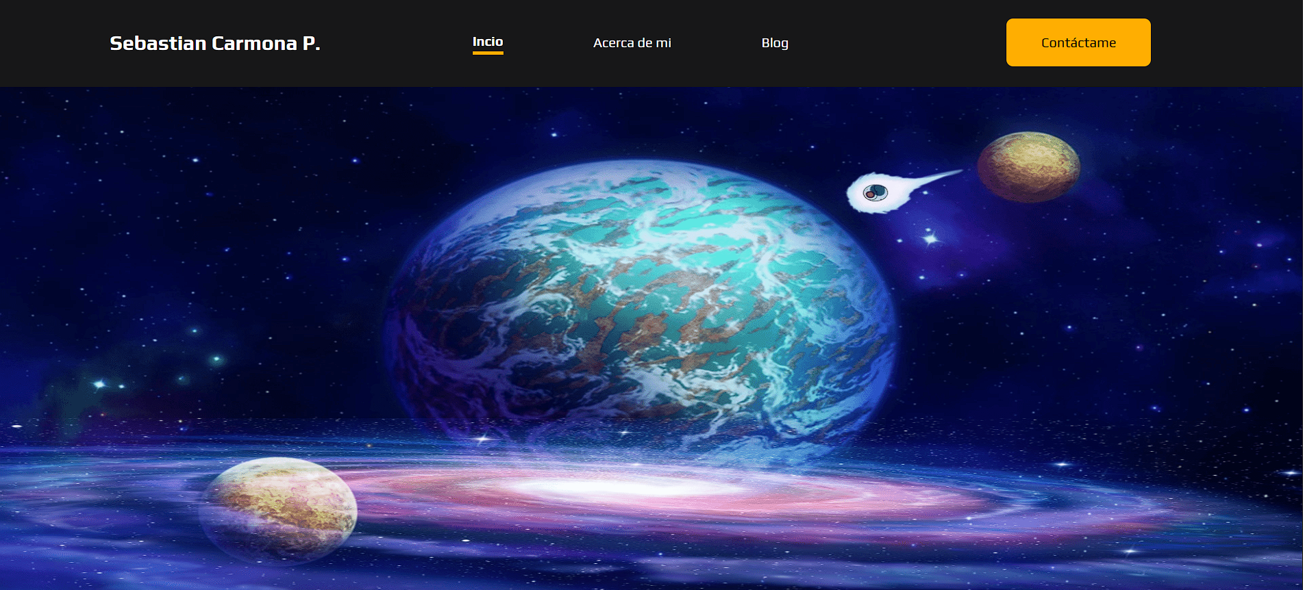 Screenshot of Portafolio fallido